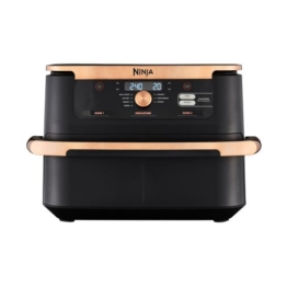 Ninja Deluxe Schwarz & Kupfer Edition Foodi FlexDrawer Heißluftfritteuse 10,4 L AF500EUCPREFB