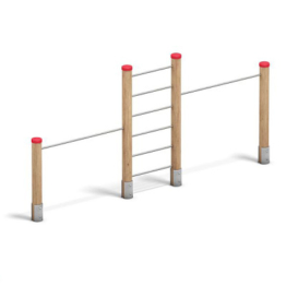 Playparc Reckanlage "2-fach", mit Sprossenwand