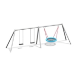 Playparc Schaukelanlage mit Vogelnest "Metall", Aufhängehöhe 245 cm