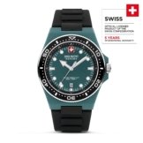 Swiss Military Herren Analog Schweizer Quarzwerk Uhr mit Silikon Armband SMWGN0001185