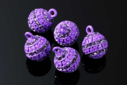 Anhänger mit funkelnden Kristallen, Ø 12,5 mm