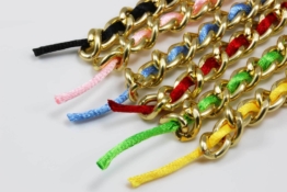 Gliederkette mit Kordel, 20 cm, Aluminium, für Armband
