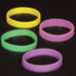 Im Dunkeln leuchtende Armbänder (10 Stück) Halloween Mitgebsel
