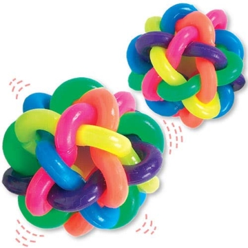 Spaghetti-Flummis in Regenbogenfarben (5 Stück) Mitgebsel