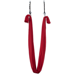 AerialX Yoga-Tuch "Aerialyoga", Dunkelrot, Mit 2 Deckenankern
