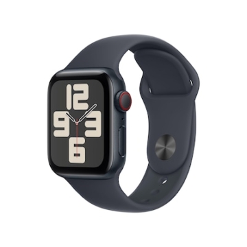 Apple Watch SE GPS + Cellular 40mm Alu Mitternacht Sportarmband Mitternacht - M/L