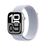 Apple Watch Series 10 GPS 46mm Aluminium Silber Sport Loop Blue Cloud