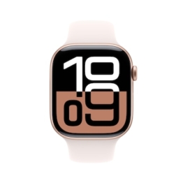 Apple Watch Series 10 LTE 46mm Rose Gold Aluminiumgehäuse mit Light Blush Sportarmband - M/L