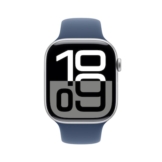 Apple Watch Series 10 LTE 46mm Silver Aluminiumgehäuse mit Denim Sportarmband - S/M