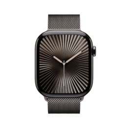 Apple Watch Series 10 LTE 46mm Slate Titangehäuse mit Slate Milanese Loop - M/L