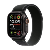 Apple Watch Ultra 2 LTE 49mm schwarzes Titan Gehäuse mit schwarzem Trail Armband - M/L