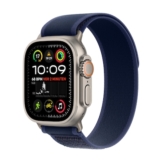 Apple Watch Ultra 2 LTE 49mm Titanium Natur Gehäuse mit blauem Trail Armband - M/L