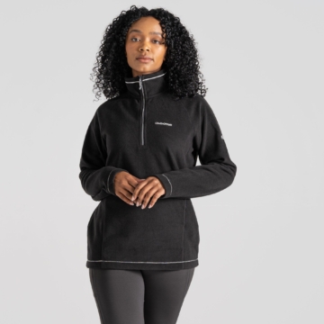 Craghoppers Miska VI Fleece mit halbem Reißverschluss für Damen Black