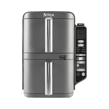 Ninja Double Stack XL 2-Ebenen Heißluftfritteuse 9,5 L mit Smart Cook System SL451EU