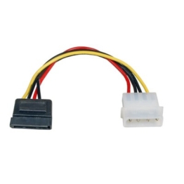 SATA Stromkabel, 5,25" auf SATA 15 -- St.-St., 0,15m