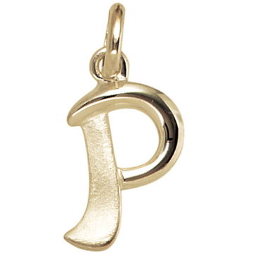 SIGO Anhänger Buchstabe P 375 Gold Gelbgold Buchstabenanhänger