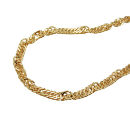 SIGO Kette, 45cm, Singapur, Gold 375