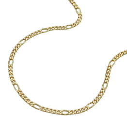 SIGO Kette, Figarokette 45cm, Gold 375