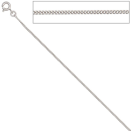 SIGO Panzerkette 585 Weißgold 1,3 mm 38 cm Gold Kette Halskette Weißgoldkette