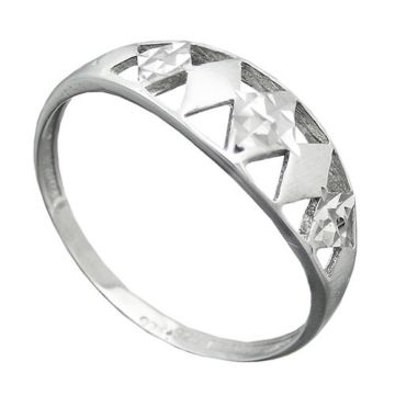 SIGO Ring, diamantiert rhodiniert, Silber 925
