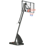 SPORTNOW Höhenverstellbarer Basketballständer 293-350 cm mit rollbarem Backboard aus Stahl für Garten & Sportplatz   Aosom.de