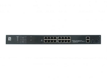 20-Port-Gigabit-PoE-Switch 16 PoE-Ausgänge -- 2 x Gigabit RJ45 2 x Gigabit SFP