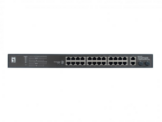 28-Port-Fast Ethernet-PoE-Switch -- 24 PoE-Ausgänge 2 x Gigabit RJ45 2 x Gigabit SFP