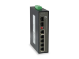 6-Port Gigabit Industrial Switch -- 1xSFP 1xSFP/RJ45 Combo -40°C - 75°C DIN-S