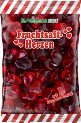 Fruchtsaftherzen mit Vitamin C  250 g