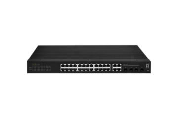 Hilbert 28-Port Industrie Gigabit PoE  -- 24x RJ45 4x SFP/RJ45 Combo
