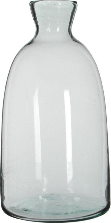 Mica Decorations Florine Flaschenvase - H44 x Ø22 cm - Recyceltes Glas - Transparent