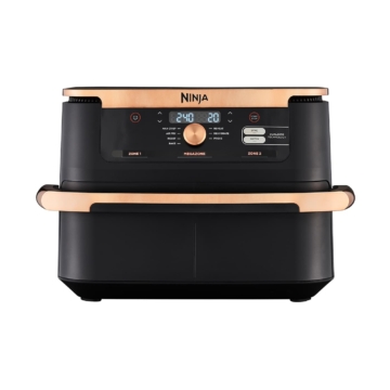 Ninja Deluxe Schwarz & Kupfer Foodi FlexDrawer Heißluftfritteuse 10 4 L AF500EUDBCP