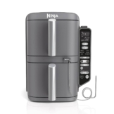 Ninja Double Stack XL 2-Ebenen Heißluftfritteuse 9 5 L mit Smart Cook System SL451EU