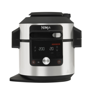 Ninja Multikocher  7 5 Liter  12 Garfunktionen  Smart Lid  edelstahl  OL650EU
