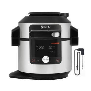Ninja Multikocher  7 5 Liter  14 Garfunktionen  SmartLid  edelstahl  OL750EU