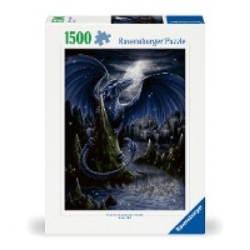 Ravensburger Puzzle 12000731 - Der Schwarzblaue Drache - 1500 Teile Puzzle für Erwachsene und Kinder ab 14 Jahren - Fantasy-Puzzle
