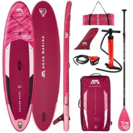 AQUA MARINA CORAL 102" SET Stand Up Paddle Surf Board ISUP 310*78cm 2022