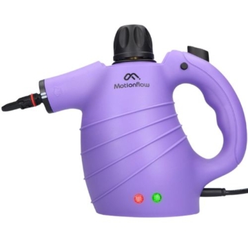 Motionflow 12-in-1 Dampfreiniger Pro - Handdampfreiniger für Kleidung - 1150 Watt Handdampfer - 450 ML - 12-teiliges Zubehörset