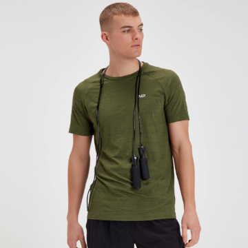 MP Performance Short Sleeve T-Shirt - Militärgrün/Schwarz - XXS