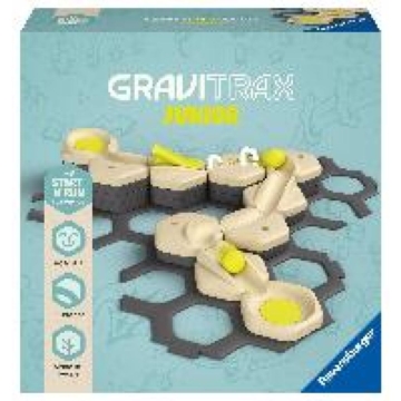 Ravensburger GraviTrax Junior Starter-Set S - Erweiterbare Kugelbahn für Kinder, Murmelbahn überwiegend aus nachwachsenden Rohstoffen mit Themenwelten, Lernspielzeug und Konstruktionsspielzeug ab 3 Jahren