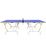 SPORTNOW Tischtennisplatte klappbar 2 Schläger 3 Bälle Tischtennisnetz Blau ideal für Freizeit & Turniere   Aosom.de