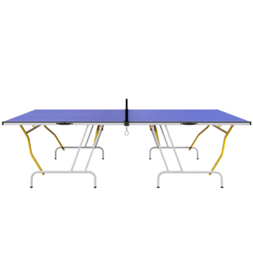 SPORTNOW Tischtennisplatte klappbar 2 Schläger 3 Bälle Tischtennisnetz Blau ideal für Freizeit & Turniere   Aosom.de
