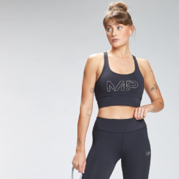 MP Damen Repeat Mark-Grafik Training Sport-BH — Schwarz - XS