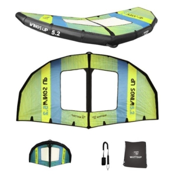 WATTSUP WING 5.2m Sail Kite Surf Foil Segel Windsegel Sup Flügel Accessories