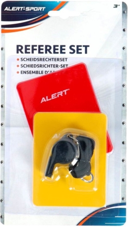 Alert Referee Set - Schiedsrichterpfeife und Schiedsrichterkarten
