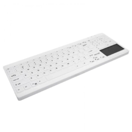 Drahtlose Tastatur Cherry AK-C7412F-GUS-W Weiß Qwerty Spanisch
