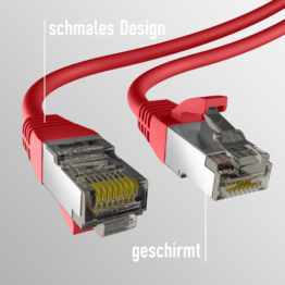 EFB CAT8.1 ROT 10m RJ45 PATCHKABEL S/FTP PIMF