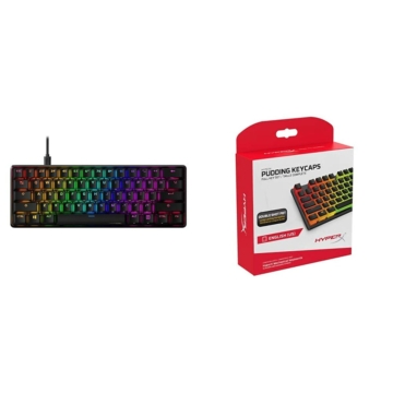 Gaming Tastatur HyperX 4P5N4AA#ABA Schwarz QWERTY Englisch EEUU