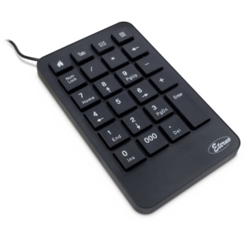 Inter-Tech Tas Numpad KB-120 mit 23 Tasten, schwarz retail