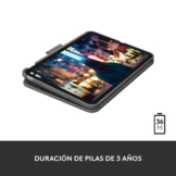 iPad-Case + Tastatur Logitech Slim Folio Grau Qwerty Spanisch QWERTY